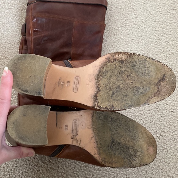 Coach Brown Riding Boots Size 6.5 - Picture 4 of 8